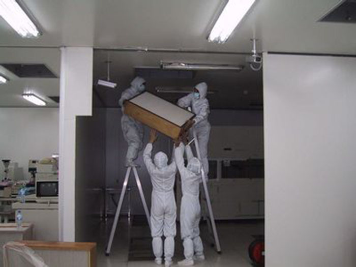 高效过滤器安装现场实拍图 无隔板HV超高效过滤器安装说明